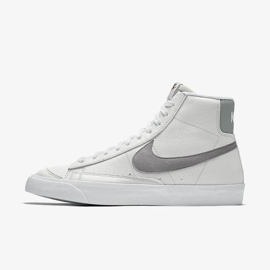 Giày Nike Blazer Mid '77 By You Nam Trắng Xám